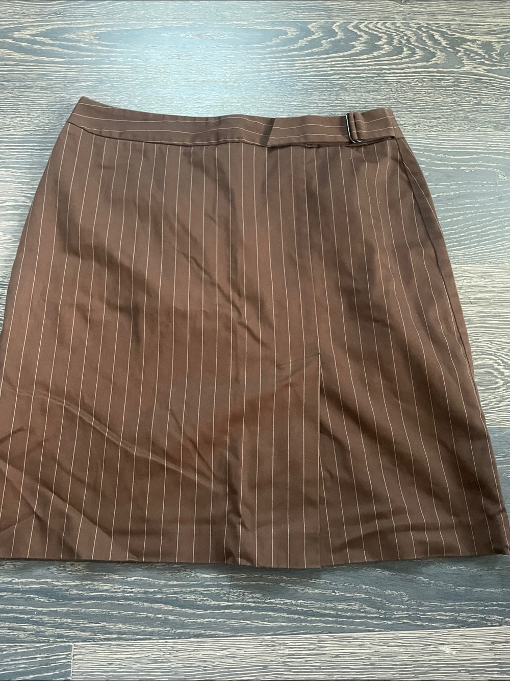 Women’s Brown Pinstripe straight Skirt
